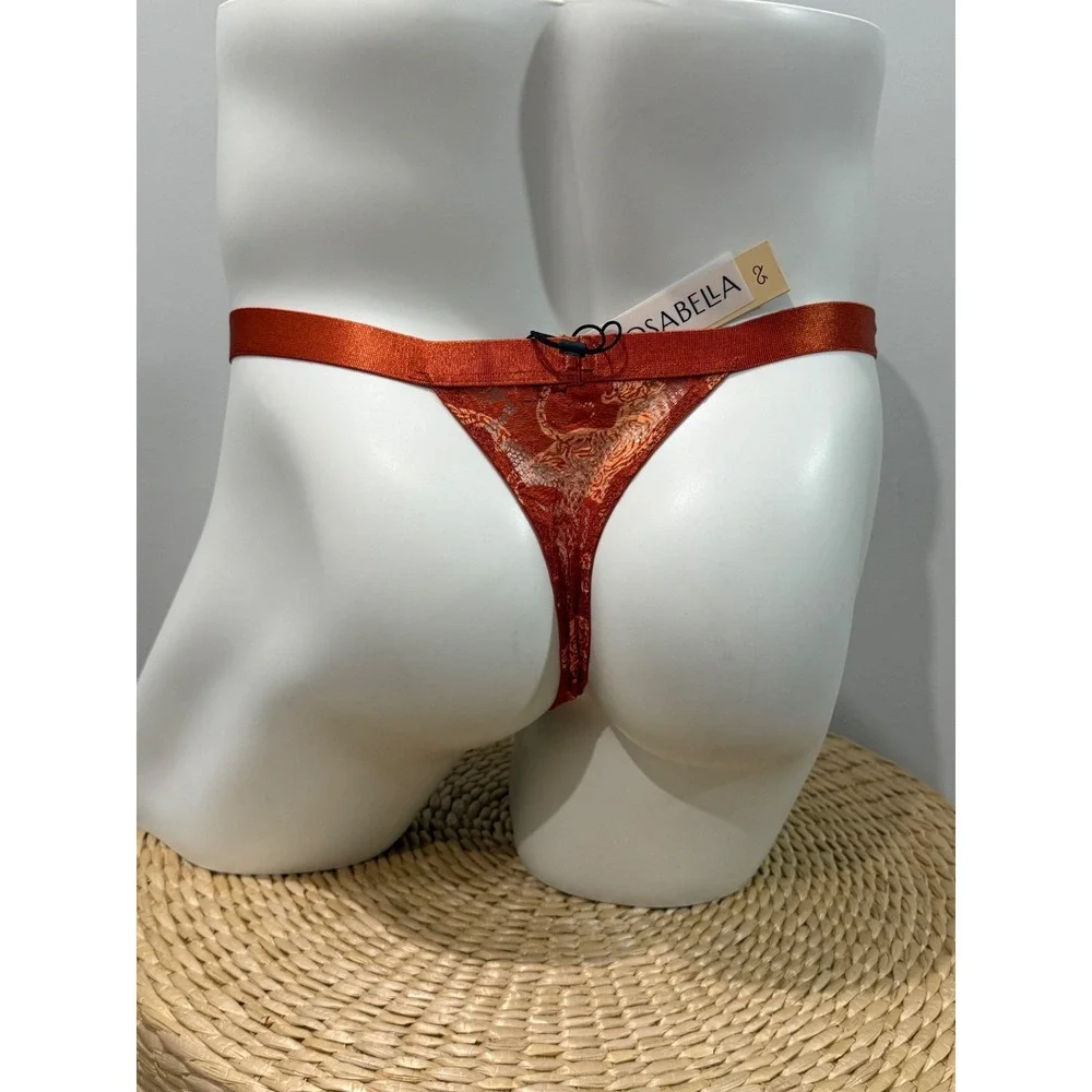 Cosabella Never Say Never Italian Lace Men's Thong Sahara Tiger Size S